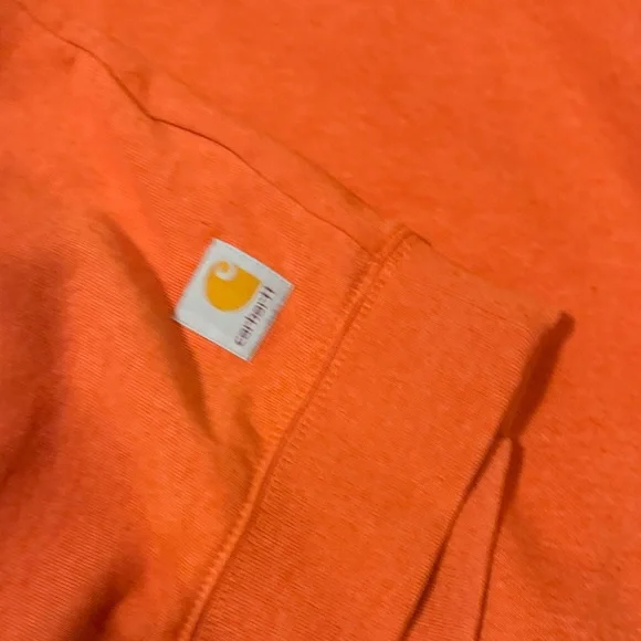 Carhartt Men's Bold Orange Crewneck Sweater - Picture 5 of 5